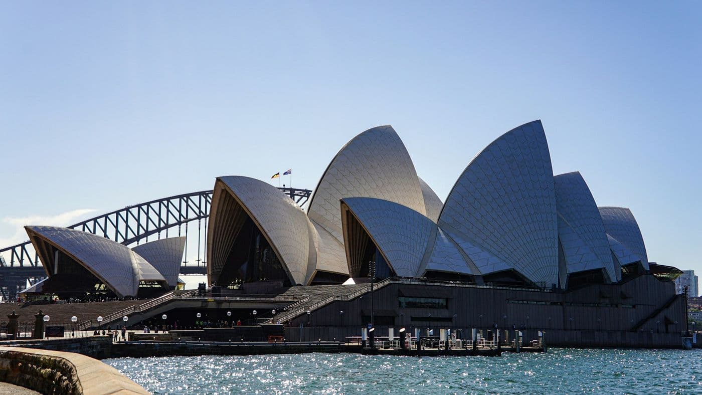 Sydney Harbour and the Australian city skyline